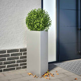 Vidaxl plantenbakken 2 st driehoek 40x40x75 cm gegalvaniseerd staal