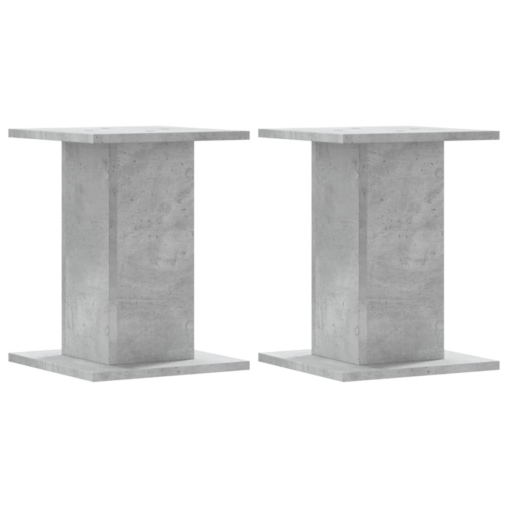 VIDAXL -Lautsprecher Ständer 2 PCs 30x30x40 cm verarbeitetes Holz -Betonglijs