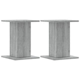 Vidaxl Speaker Stands 2 PC 30x30x40 cm Sonoma grigio in legno trasformato