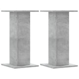 VIDAXL -Lautsprecher Ständer 2 PCs 30x30x60 cm verarbeiteter Holzbetonglijs