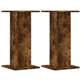 Vidaxl Speaker Stands 2 PC 30x30x60 cm in legno di quercia affumicata