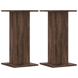 Vidaxl Speaker Stands 2 PCS 30x30x60 cm rovere marrone legno trasformato