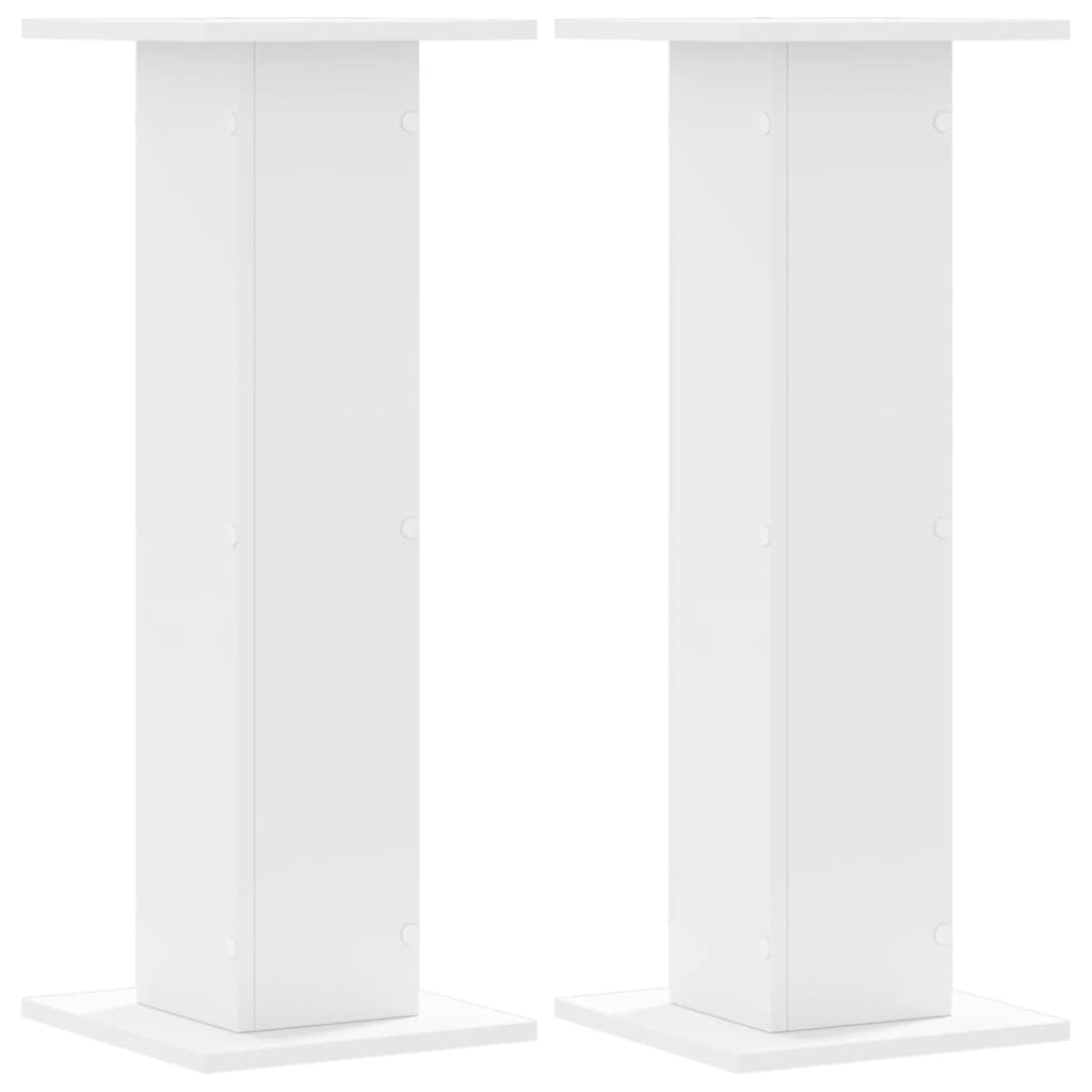 VidaXL speaker stands 2 pcs 30x30x80 cm processed wood white