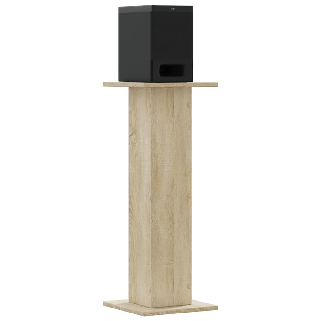 Vidaxl Speaker Stands 2 PC 30x30x80 cm Oak Sonoma Elaborated Sonoma