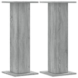 Vidaxl Speaker Stands 2 PCS 30x30x80 cm de madera procesada Sonoma gris