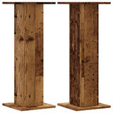 VidaXL speaker stands 2 pcs 30x30x80 cm processed wood old wood colored