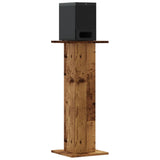 VidaXL speaker stands 2 pcs 30x30x80 cm processed wood old wood colored