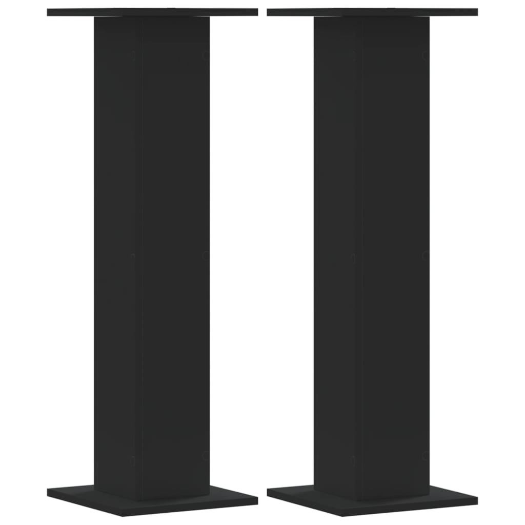 Vidaxl Speaker stands 2 pcs 30x30x95 cm Processed Wood Black