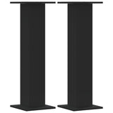 Vidaxl Speaker stands 2 pcs 30x30x95 cm Processed Wood Black