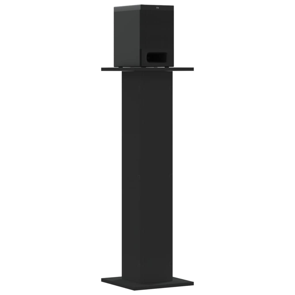 Vidaxl Speaker stands 2 pcs 30x30x95 cm Processed Wood Black