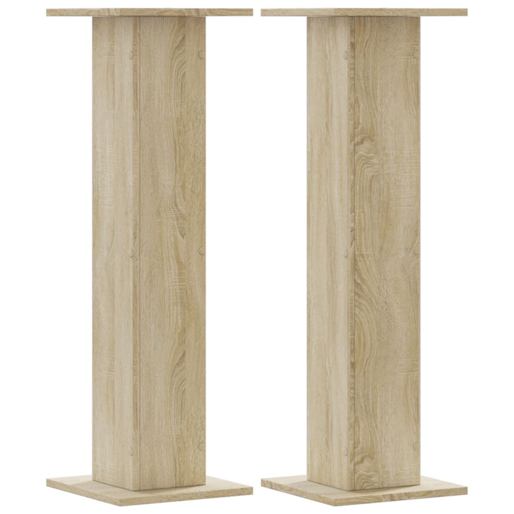 Vidaxl Speaker Stands 2 PCS 30x30x95 cm Oak Sonoma elaborato