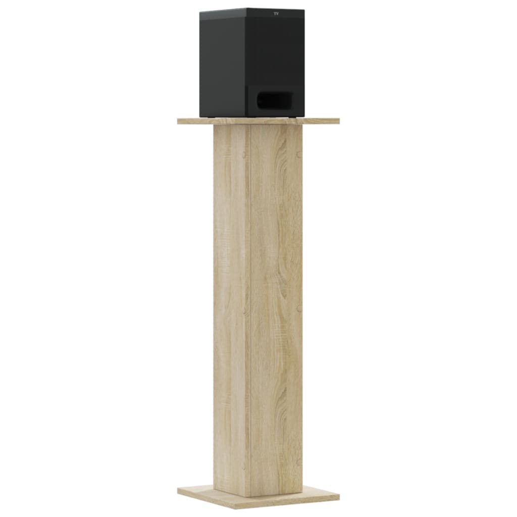 Vidaxl speakerstandaards 2 st 30x30x95 cm bewerkt hout sonoma eiken