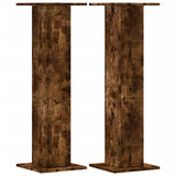 Vidaxl -højttaler står 2 pcs 30x30x95 cm Property Wood Smoked Oak