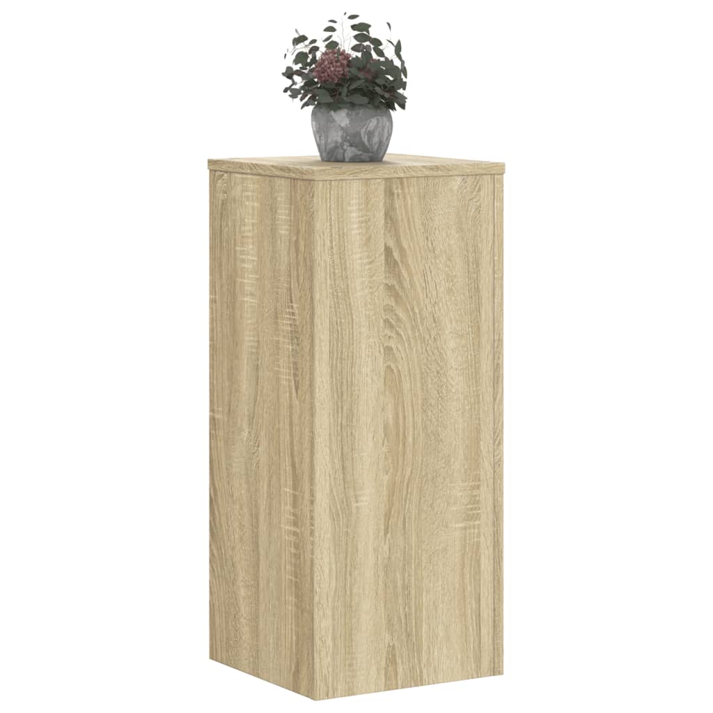 Estándares de plantas Vidaxl 2 PCS 30X30X70 CM Madera procesada Sonoma Oak