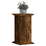 Vidaxl plantenstandaard 33x33x60 cm bewerkt hout gerookt eikenkleurig