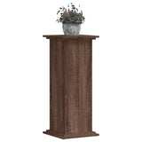 Vidaxl plantenstandaard 33x33x80 cm bewerkt hout bruin eikenkleurig