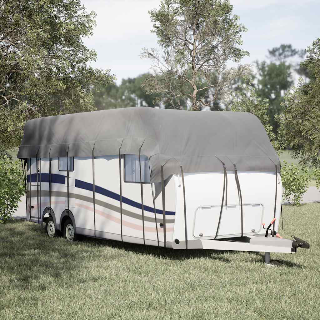 Vidaxl caravan dakbedekking 700x300 cm vliesvlies grijs