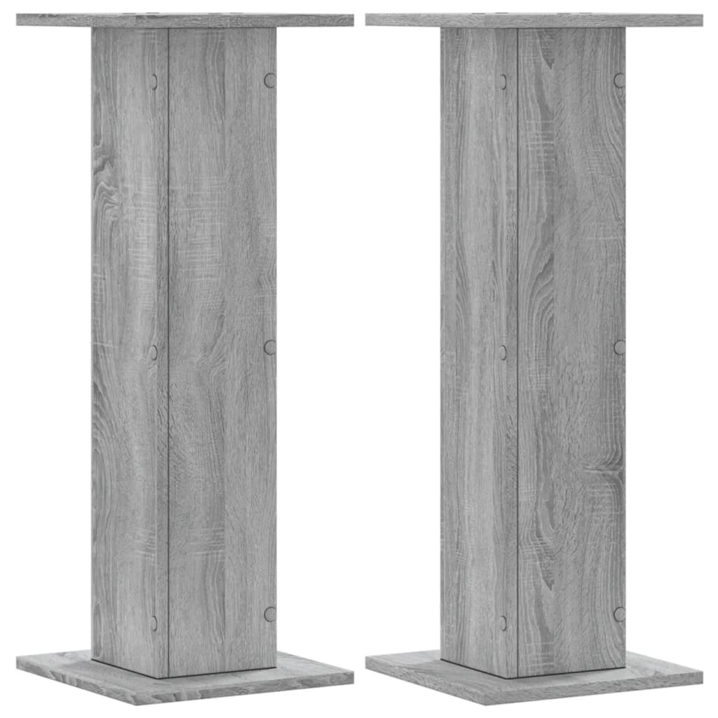 Vidaxl Planznormen 2 PCS 30x30X80 cm veraarbechte Holz Greyoma