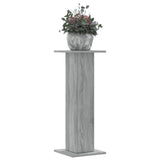 Standard di pianta Vidaxl 2 PC 30x30x80 cm Sonoma grigio elaborato