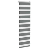 Vidaxl zebra rullo cieco 45x100 cm di larghezza di polvere 40,9 cm grigio scuro