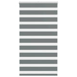 Vidaxl Zebra Rouleau aveugle 70x100 cm Largeur de poussière 65,9 cm Gris foncé