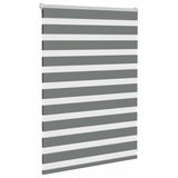 Vidaxl Zebra roller blind 115x100 cm Fabric width 110.9 cm dark gray