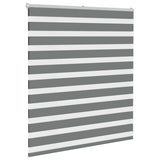 Vidaxl Zebra Roller Blind 135x100 cm Szerokość tkaniny 130,9 cm ciemnoszare