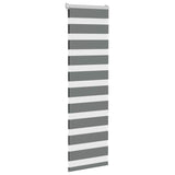 Vidaxl Zebra Rouleau aveugle 40x150 cm Largeur de poussière 35,9 cm gris foncé