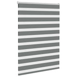 Vidaxl Zebra Roller Slepi 115x150 cm Širina tkanine 110,9 cm temno siva