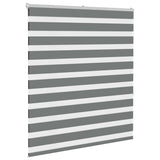 Vidaxl Zebra roller blind 105x150 cm Fabric width 100.9 cm dark gray