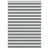 Vidaxl Zebra Roller Blind 165x200 CM Fabric Ancho 160.9 cm de color gris oscuro