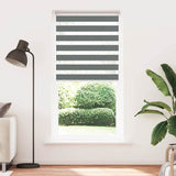 Vidaxl Zebra Roller Blind 110x230 cm Tygbredd 105,9 cm mörkgrå