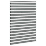 Vidaxl Zebra Roller Blind 165x230 CM Szerokość tkaniny 160,9 cm ciemnoszary