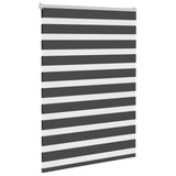 Vidaxl Zebra Roller Blind 110x100 cm Szerokość tkaniny 105,9 cm Czarna