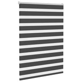 Vidaxl Zebra Roller Blind 115x150 CM Fabric Ancho 110.9 cm Negro