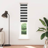 Vidaxl Zebra Roller Blind 40x200 cm Staubbreite 35,9 cm Schwarz