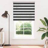 Vidaxl Zebra Roller Blind 110x200 cm Szerokość tkaniny 105,9 cm Czarna