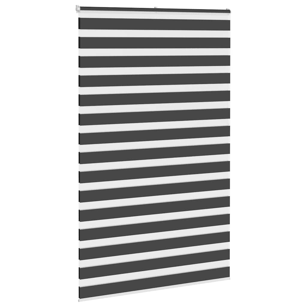 Vidaxl Zebra roller blind 140x200 cm dust width 135.9 cm black