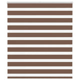 Vidaxl Zebra roller blind 120x100 cm Fabric width 115.9 cm Polyester Brown