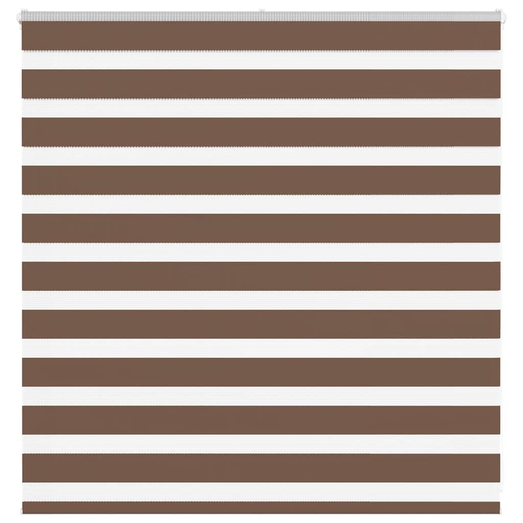 Vidaxl Zebra Rouleau aveugle 145x100 cm Largeur de poussière 140,9 cm Brown en polyester