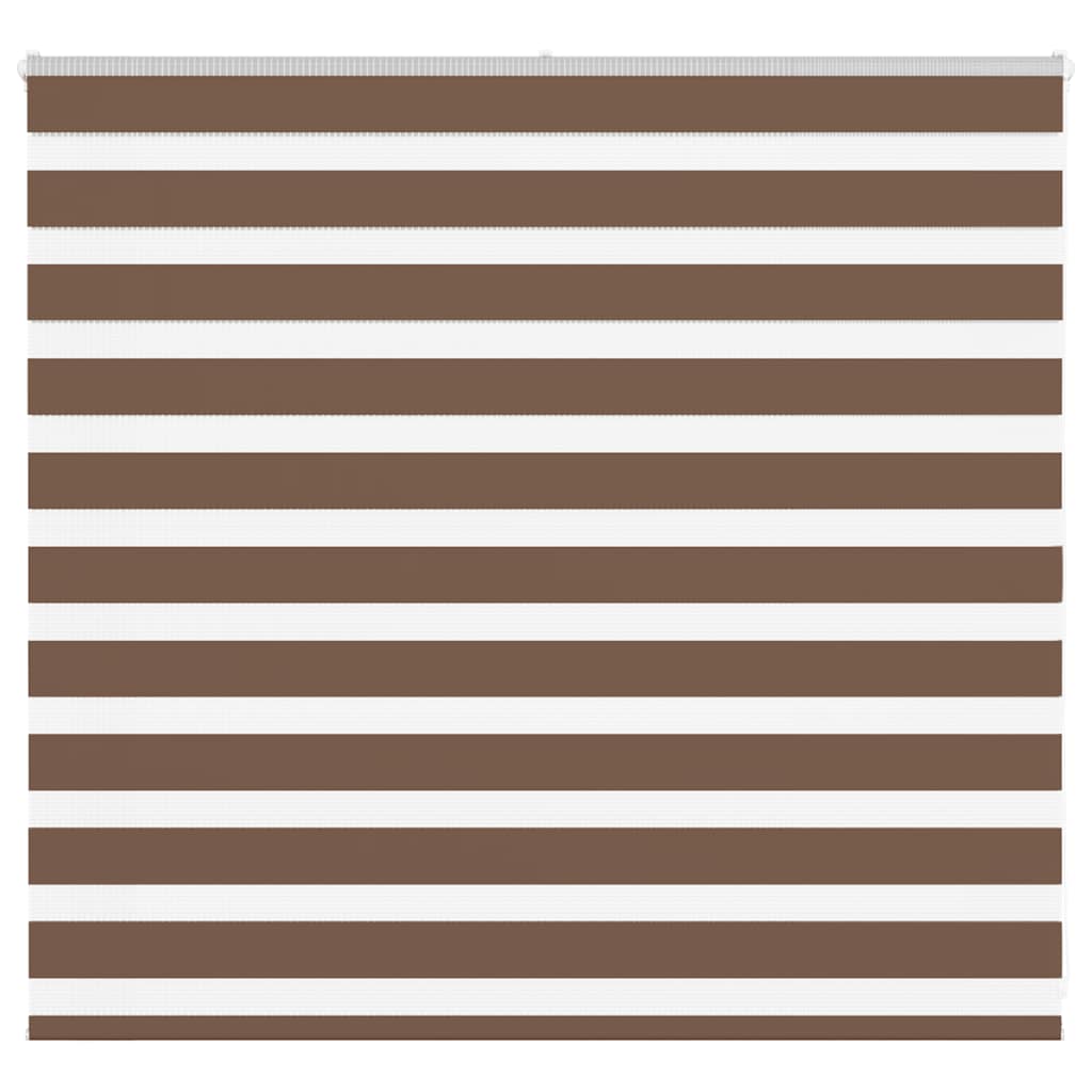 Vidaxl Zebra Roller Blind 155x100 cm Støvbredde 150,9 cm Polyester Brown