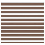 Vidaxl Zebra Roller Blind 160x100 cm Støvbredde 155,9 cm Polyester Brown