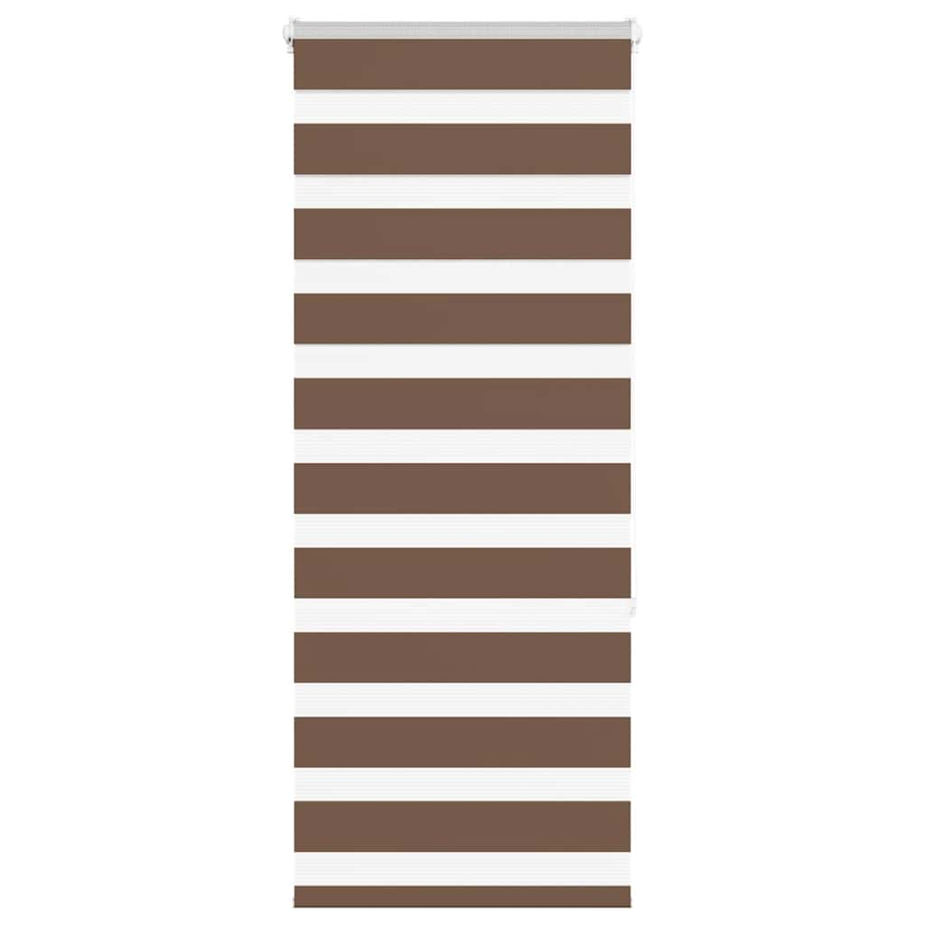 Vidaxl Zebra roller blind 65x150 cm dust width 60.9 cm Polyester Brown