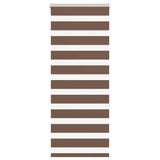 Vidaxl Zebra roller blind 65x150 cm dust width 60.9 cm Polyester Brown