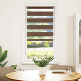 Vidaxl Zebra roller blind 65x150 cm dust width 60.9 cm Polyester Brown