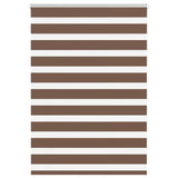 Vidaxl Zebra roller blind 105x150 cm dust width 100.9 cm polyester brown