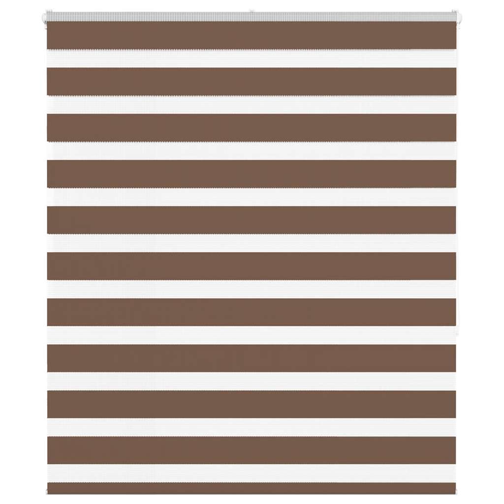 Vidaxl Zebra roller blind 125x150 cm Fabric width 120.9 cm polyester brown