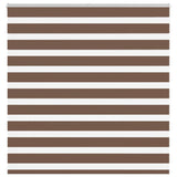 Vidaxl Zebra Roller Blind 150x150 cm Støvbredde 145,9 cm Polyester Brown