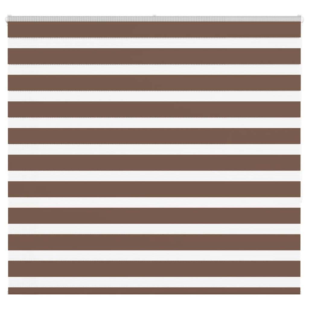 Vidaxl Zebra Roller Blind 165x150 cm Støvbredde 160,9 cm Polyester Brown