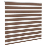 Vidaxl Zebra Roller Blind 165x150 cm Støvbredde 160,9 cm Polyester Brown